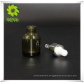 wholesale empty sloping shoulder dropper bottle glass cosmetics jar bottle